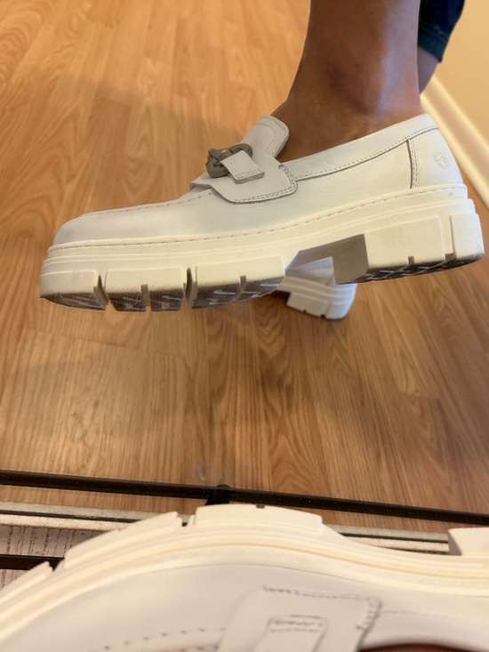 Tamaris Shoes - Tamaris White Leather Loafers – Women’s EU 40 US 9